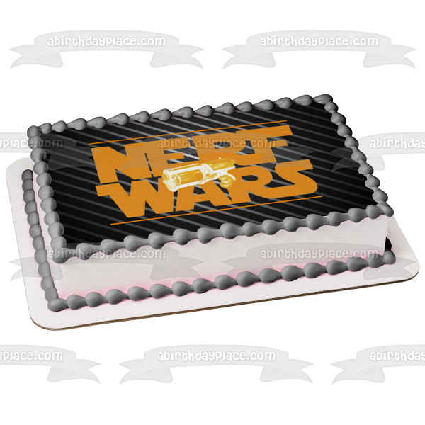 NERF Wars NERF Gun Battle Event Edible Cake Topper Image ABPID00071