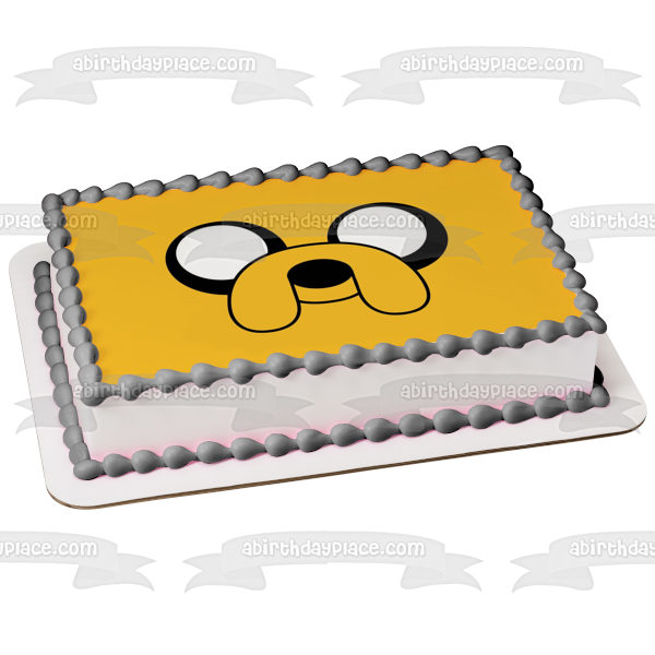 Adventure Time with Finn and Jake Jake Face Edible Cake Topper Image ABPID00094