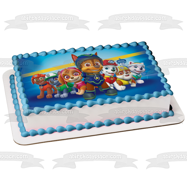 Paw Patrol Marshall Rocky Rubble Skye #2 Imagen comestible para decoración de tarta ABPID00179 