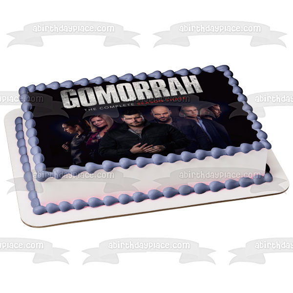 Imagen comestible para tarta de gángster del programa de televisión Gomorra ABPID52299 