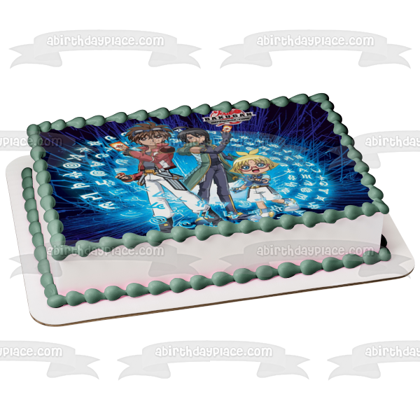 Bakugan Defenders Core Dan Kuso Marucho Marukura Shun Kazami Imagen comestible para tarta ABPID00266 