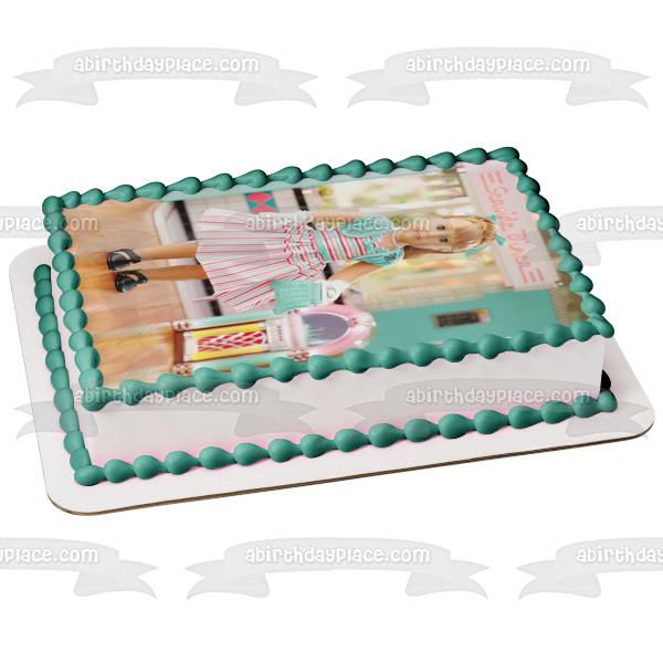 American Girl Maryellen Larkin Seaside Diner Jukebox Edible Cake Topper Image ABPID00306