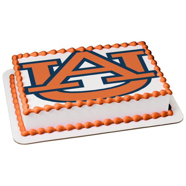 Auburn Tigers Men's Basketball Logo NCAA Edible Cake Topper Image ABPID00321