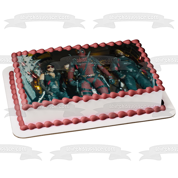 Marvel Deadpool 2 Domino Bedlam - Decoración comestible para tarta, imagen ABPID00329 