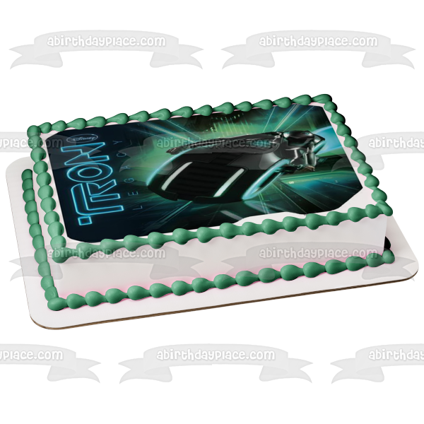 Imagen comestible para decoración de tarta Tron Legacy Light Cycle ABPID00380 