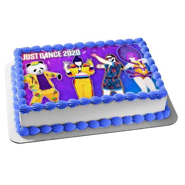 Adorno comestible para tarta Just Dance 2020, juego de baile, imagen ABPID52322 