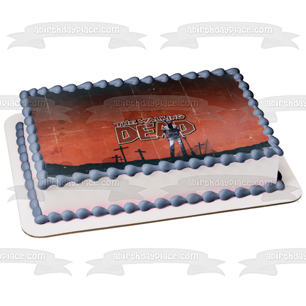 Imagen comestible para tarta de The Walking Dead Novela gráfica Zombies ABPID00556 