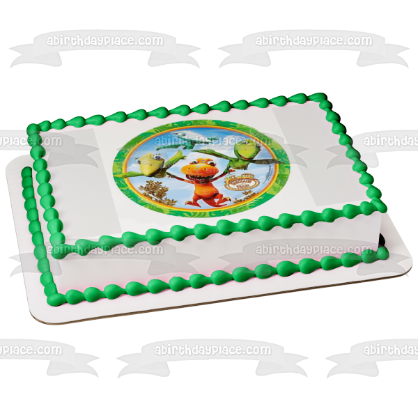 Dinosaur Train Buddy Tiny Mr. Pteranodon and Mrs. Pteranodon Flying Edible Cake Topper Image ABPID00558