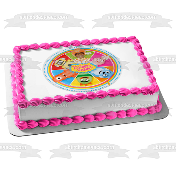 Yo Gabba Gabba! Hello Friends Toodee Muno and Brubee Edible Cake Topper Image ABPID00569