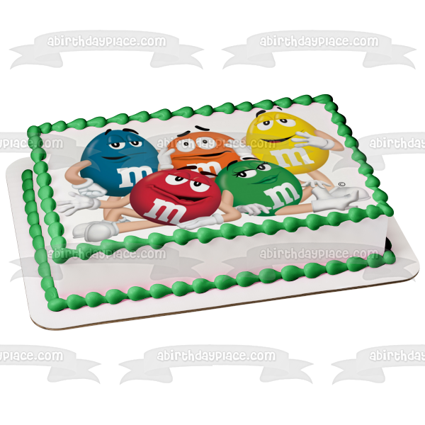 Imagen de decoración comestible para tarta con los radios favoritos de Estados Unidos de M&amp;m ABPID00665 