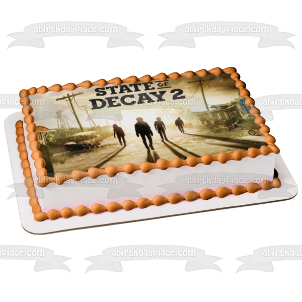 Imagen comestible para decoración de tarta de State of Decay 2 Zombies ABPID00667 