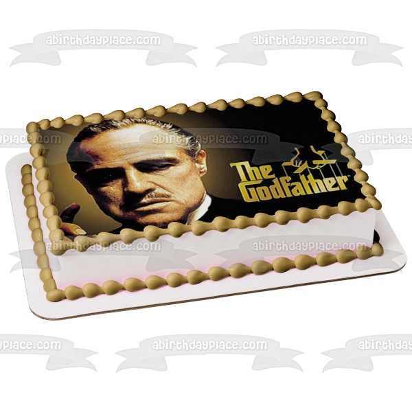 Decoración comestible para tarta El Padrino Don Vito Corleone Imagen ABPID00670 