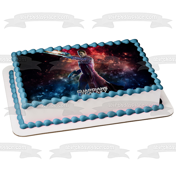 Imagen de decoración comestible para tarta con láser Starlord de Guardianes de la Galaxia ABPID00024 