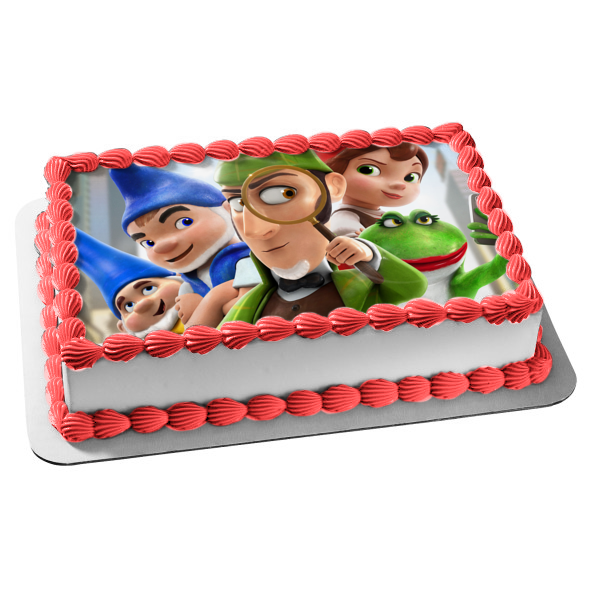 Sherlock Gnomes Gnomeo & Juliet 2 Edible Cake Topper Image ABPID00113