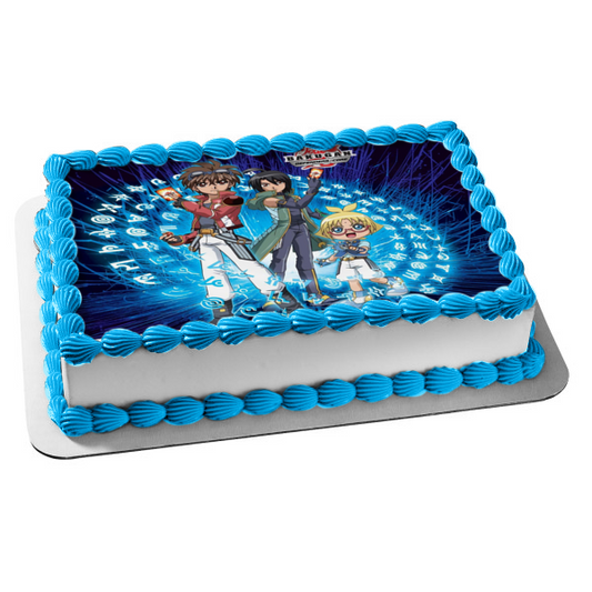 Bakugan Defenders Core Dan Kuso Marucho Marukura Shun Kazami Edible Cake Topper Image ABPID00266