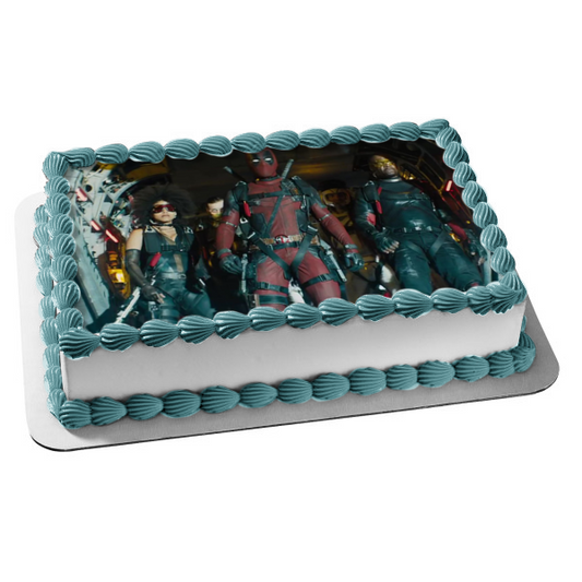 Marvel Deadpool 2 Domino Bedlam Edible Cake Topper Image ABPID00329