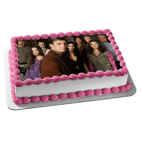 Firefly Serenity Malcolm Zoe Wash Inara Jayne Kaylee Simon River Shepherd Edible Cake Topper Image ABPID00420