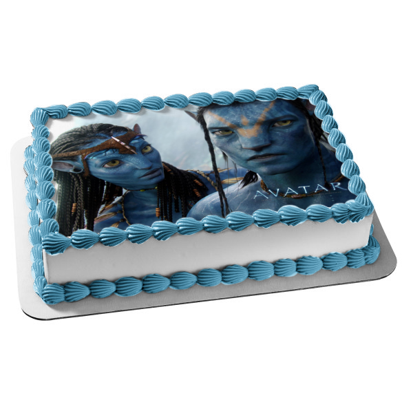 Avatar Movie Neytiri Jake Sully Edible Cake Topper Image ABPID00495