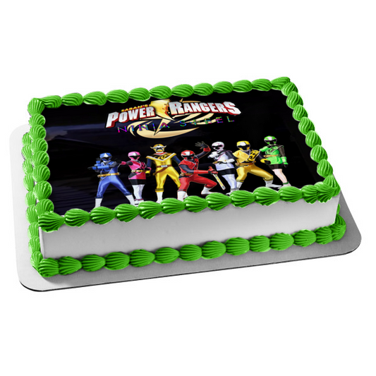 Power Rangers Ninja Steel Edible Cake Topper Image ABPID00523