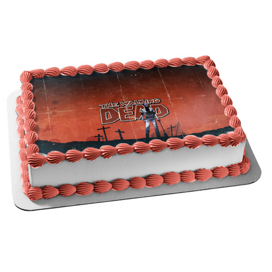 The Walking Dead Graphic Novel Zombies Edible Cake Topper Image ABPID00556