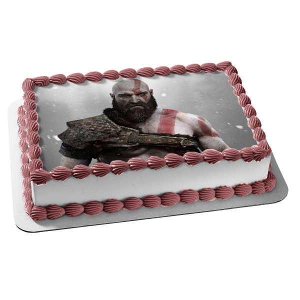 God of War Kratos Video Game Edible Cake Topper Image ABPID00565