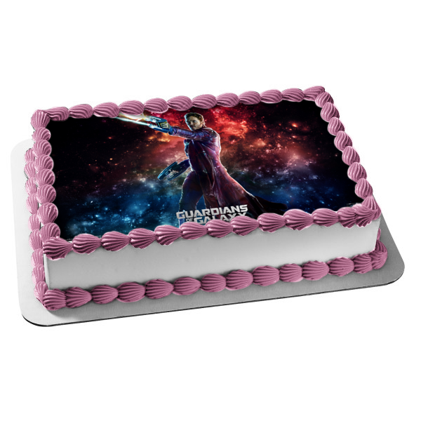 Imagen de decoración comestible para tarta con láser Starlord de Guardianes de la Galaxia ABPID00024 