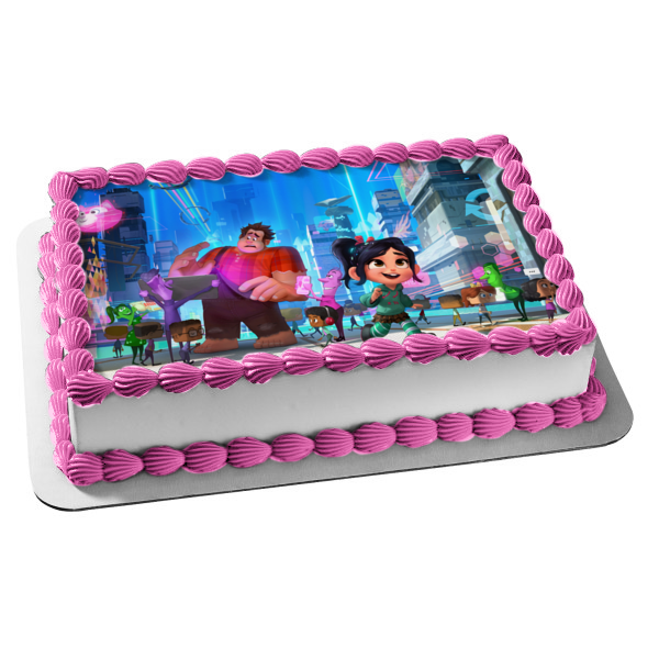 Wreck-It-Wralph 2 Ralph Breaks the Internet Vanellope Von Shweetz Edible Cake Topper Image ABPID00233