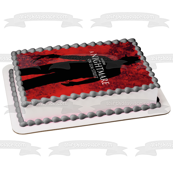 A Nightmare on Elm Street Wes Craven Freddy Krueger Edible Cake Topper Image ABPID52333