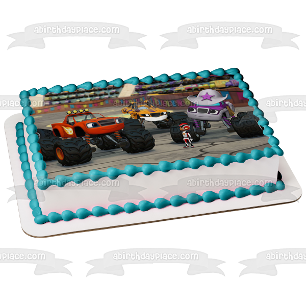 Blaze and the Monster Machines Aj Edible Cake Topper Image ABPID00707