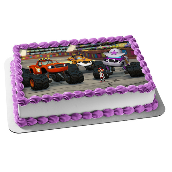 Blaze and the Monster Machines Aj Edible Cake Topper Image ABPID00707