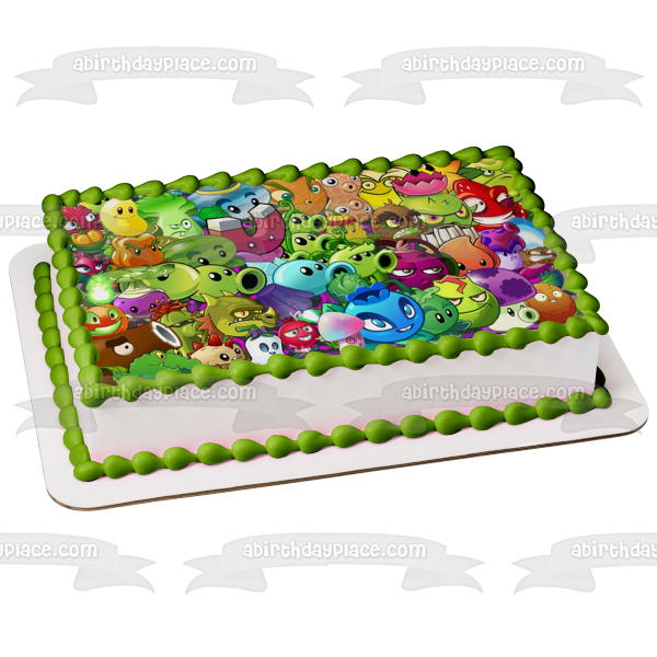 Figura decorativa para tarta comestible de Plants Vs Zombies Popcap Plants Group ABPID00770 