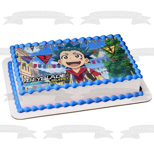 Beyblade Burst Evolution Valt Aoi Edible Cake Topper Image ABPID00804