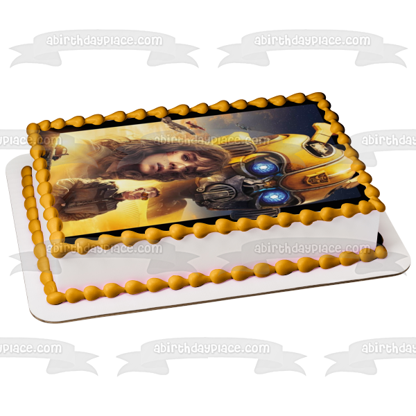 Bumblebee Movie Dropkick and Shatter Imagen comestible para decoración de tarta ABPID00808 