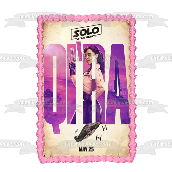 Imagen de decoración comestible para tarta Qi'ra Star Wars Solo ABPID00838 