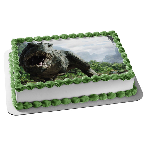 King Kong Grey Dinosaur Trees Clouds Edible Cake Topper Image ABPID08517