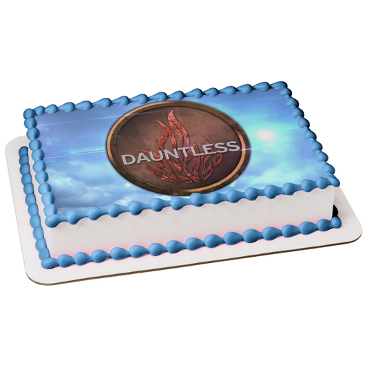 Emblema divergente de Dauntless, decoración comestible para tarta, imagen ABPID09002 