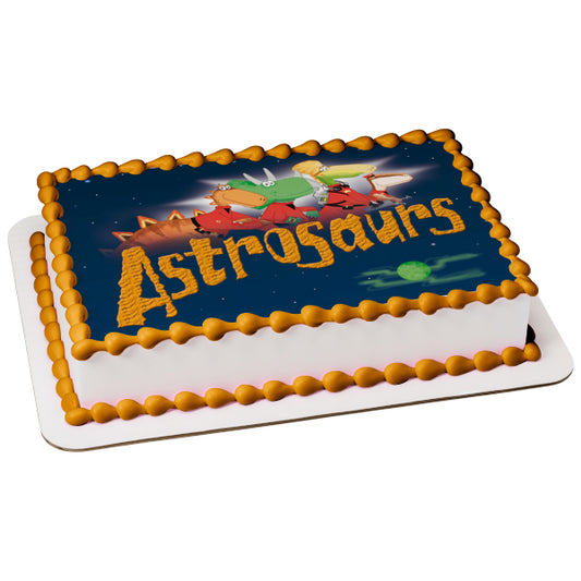 Astrosaurs Arx Longhorn Orano Captain Teggs Horatio Stegosaur Iggadoo Tooth Gipsy Saurine Edible Cake Topper Image ABPID10436