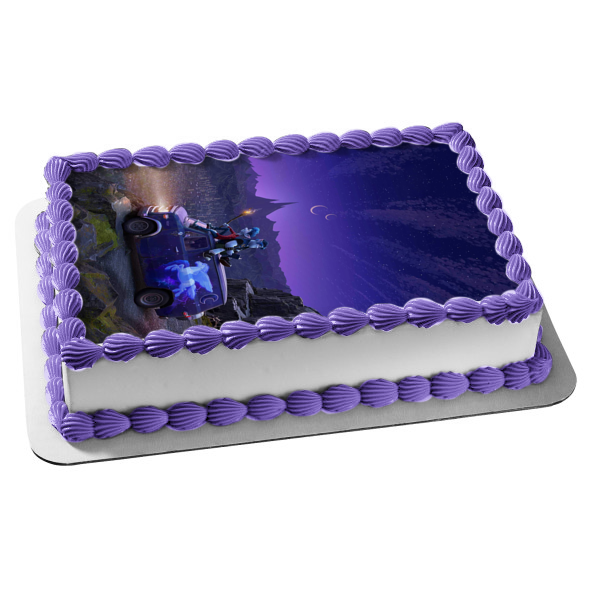 Onward Brothers Ian Lightfoot Barley Lightfoot Purple Van Moon Stars Sky Background Disney Pixar Edible Cake Topper Image ABPID50521