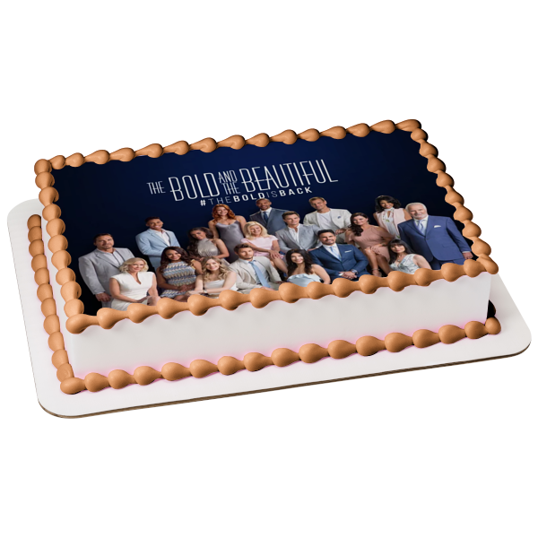 The Bold and the Beautiful #The Bold Is Back Katie Logan Ridge Forrester Brooke Logan Eric Forrester Sally Spectra Edible Cake Topper Image ABPID51250