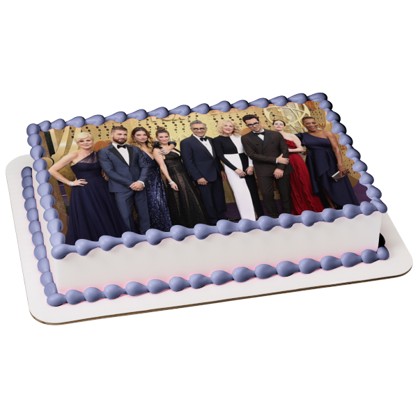 Schitt's Creek Cast Jocelyn Ted Alexis Twyla Johnny Moira David Stevie Ronnie Edible Cake Topper Image ABPID51285