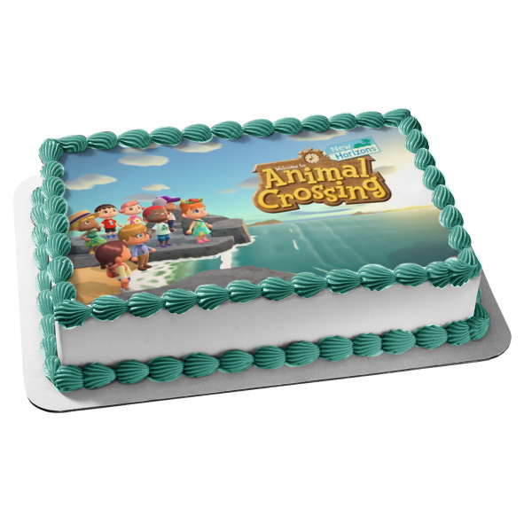 Animal Crossing New Horizons Islands Villagers Video Game Edible Cake Topper Image ABPID51412