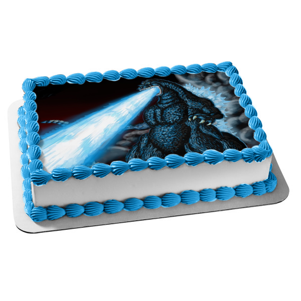 Godzilla King of the Monsters Breathing Blue Fire Edible Cake Topper Image ABPID07291