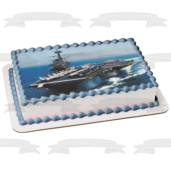 Connie Ship portaaviones US Navy decoración comestible para tarta imagen ABPID49764 