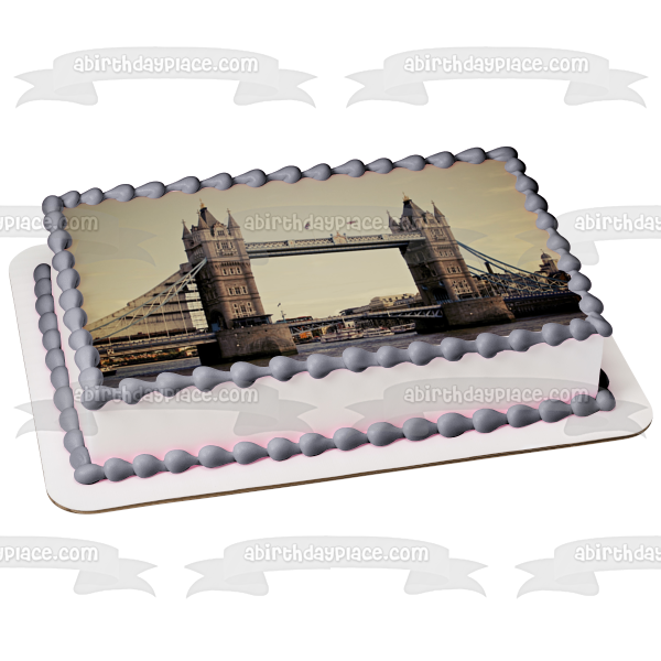 Imagen de decoración comestible para tarta del Puente de la Torre de Londres, Inglaterra ABPID52550 