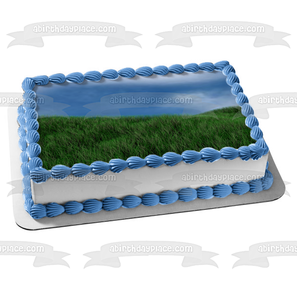 Imagen de decoración comestible para tarta con paisaje de nubes de Grassy Knoll ABPID52551 