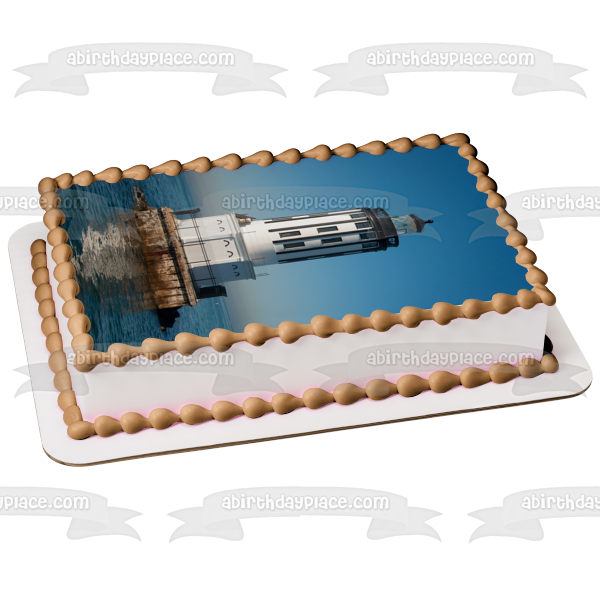 Angels Gate Lighthouse San Pedro California Edible Cake Topper Image ABPID52556