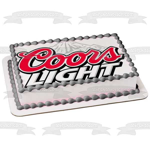 Imagen comestible para decoración de tarta Coors Light Loto White Mountain ABPID11382 