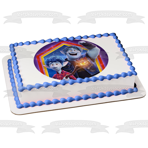 Adelante Ian Lightfoot Barley Lightfoot Disney Pixar decoración comestible para tarta imagen ABPID51052 