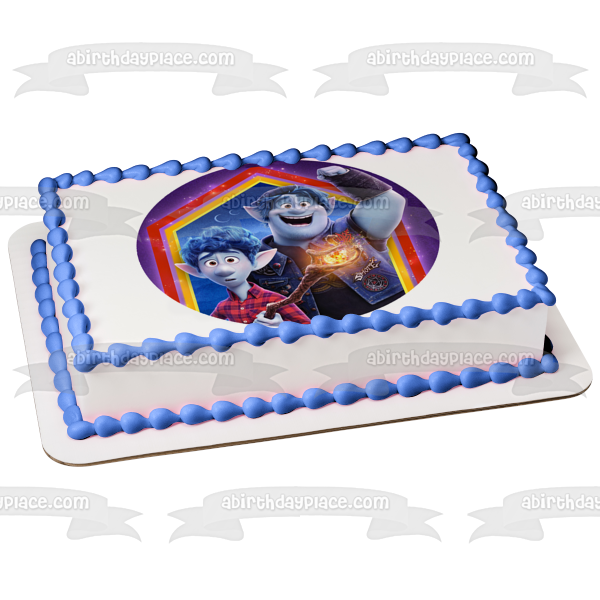Onward Ian Lightfoot Barley Lightfoot Disney Pixar Edible Cake Topper Image ABPID51052