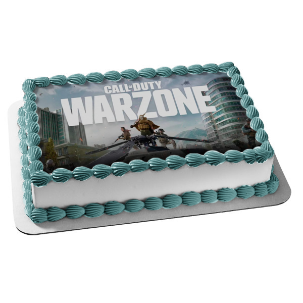 Imagen de decoración comestible para tarta FPS del videojuego Call of Duty Warzone ABPID51417 